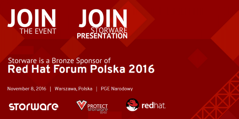 Storware sponsors Red Hat Forum Polska 2016