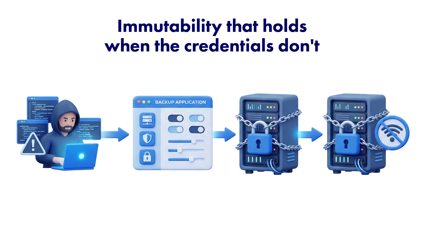 Immutability that holds when the credentials dont - Storware Infographic