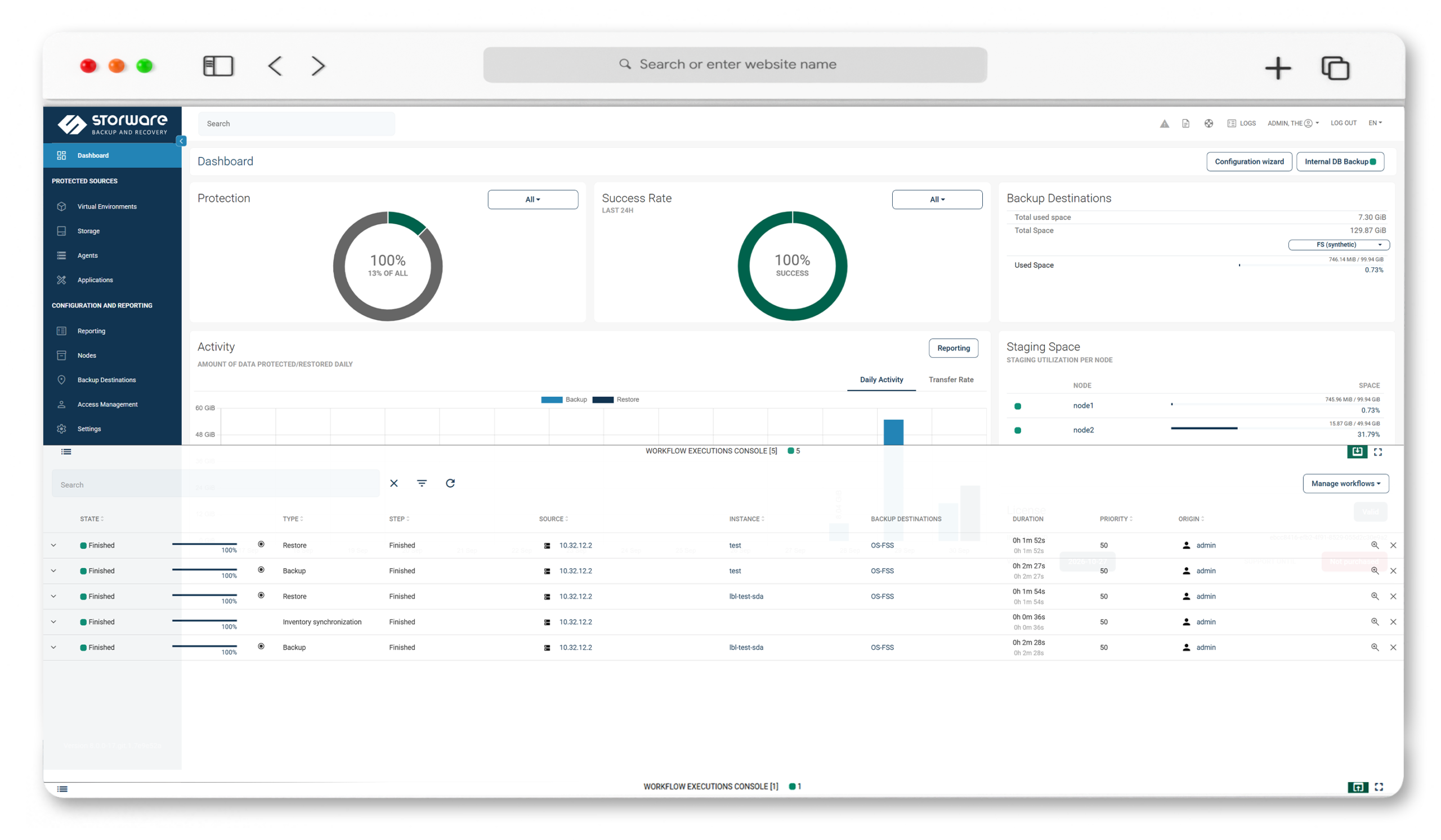 Storware Backup and Recovery UI